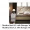 Martina Bedroom by ESF w/Beige Upholstered Storage Bed & Options