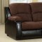 Grande Sofa CM6500 in Microfiber & Leatherette w/Sleeper