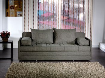 Olive Fabric Modern Elegant Sleeper Sofa [MNSB-Queens]