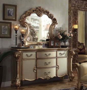 Vendome Dresser 23005 in Gold Patina by Acme w/Optional Mirror [AMDR-23005 Vendome]