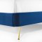 Mira Upholstered Platform Queen Bed in Navy Velvet by Modway