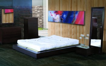 Espresso Finish Modern Bedroom With Platform Bed [BHBS-Zen]