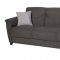 Aspen Rainbow Dark Grey Sofa Bed in Fabric by Sunset w/Options