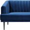 Rory Sofa 689 in Navy Velvet Fabric by Meridian w/Options