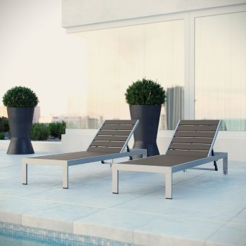 Shore Outdoor Patio Chaise Set of 2 EEI-2467 by Modway [MWOUT-EEI-2467-Shore]