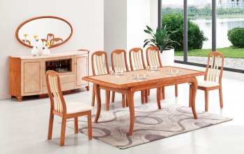 DT30 Dining Table in Cherry Light Two Tone by Pantek w/Options [PKDS-DT30 discontinued]