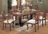 Cherry Finish Classic 7Pc Dining Set w/Double Pedestal Base