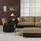 Modern Two-Tone Living Room w/Multifunction Sectional Sofa Bed