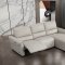 S275 Power Motion Sectional Sofa in Smoke Leather Beverly Hills