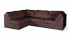 Warren Sectional Sofa Brown Bonded Leather - Wholesale Interiors