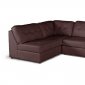 Warren Sectional Sofa Brown Bonded Leather - Wholesale Interiors