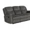 Jennings Motion Sofa 610254 in Charcoal by Coaster w/Options