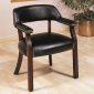 Black Vinyl Classic Commercial Office Chair w/Nailhead Trim