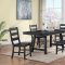 Newport Dining Set 5Pc 108141 in Black by Coaster w/Options