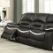 Broderick Motion Sofa 52165 - Ebony & Cream PU by Acme w/Options