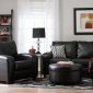 445 Rona Sectional Sofa San Marino Ebony Polyvinyl by Chelsea