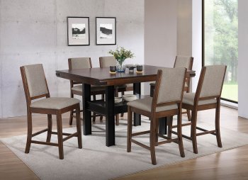 Patterson Counter Ht 5Pc Dining Set 108888 Mango Oak by Coaster [CRDS-108888 Patterson]