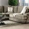 Senda Sectional Sofa SM9107 in Taupe Fabric w/Options