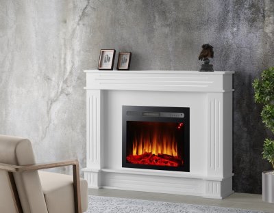 Sophia Electric Fireplace in White