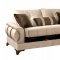 Caprice Sofa Bed in Beige Microfiber by Rain w/Optional Items