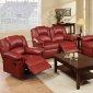 F6678 Motion Sofa in Burgundy Bonded Leather by Boss w/Options