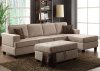 50550 Lavenita Reversible Sectional Sofa Buckweat Fabric by Acme