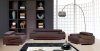 Melody Sofa & Loveseat in Chocolate Leather by Whiteline