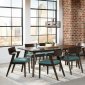 Jarmen 7Pc Dining Set 122521 in Medium Brown & Teal by Coaster