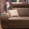 Funes 8030 Power Reclining Sofa in Taupe Genuine Leather