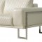 U808 Sofa & Loveseat Set in White by Global w/Options