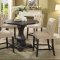 Nerissa 5Pc Counter Ht. Dining Table CM3840RPT in Antique Black