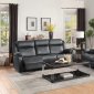 Yerba Recliner Sofa 9990GY in Dark Gray by Homelegance w/Options