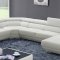 430 Sectional Sofa in Off-White Leather by ESF