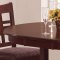 Deco Cherry Finish Contemporary Dinette w/Enclosed Storage Table