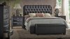 Ireland Bedroom Set 14350 Black by Acme w/Upholstered Bed