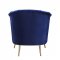 Eivor Sofa LV00210 in Blue Velvet by Acme w/Options