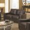 Jasmine Sofa & Loveseat Set in Brown Bonded Leather Match 502731