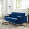 Loft Sofa in Navy Velvet Fabric by Modway w/Options