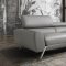 Mood Power Reclining Sectional Sofa in Grey Leather by J&M