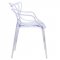 Milan Set of 4 Dining Chairs MW17CL in Clear by LeisureMod