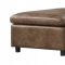 Audrey Sectional Sofa 55100 in Mocha Polished Microfiber by Acme