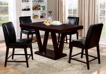 Belinda II CM3357PT 5Pc Dinette Set in Espresso w/Options [FADS-CM3357PT-Belinda II]