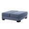 Qiana Sectional Sofa 55235 in Dusty Blue Fabric by Acme