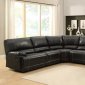 Cale Motion Sectional Sofa 9608 in Black by Homelegance