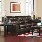 Alliston Sofa & Loveseat Set 20101 in Chocolate by Ashley