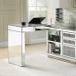 Noralie Writing Desk 93118 in Mirrored by Acme w/USB Port