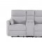 U8571 Power Motion Sofa in Light Gray Fabric by Global w/Options