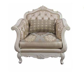 Chantelle Chair 53542 in Rose Gold Fabric by Acme w/Options [AMAC-53542 Chantelle]