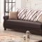 Scranton Sofa Bed in Brown PU-Bonded Leather by Empire w/Options