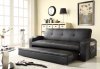 Novak Elegant Lounger Sofa 4803BLK by Homelegance w/Pull Out Tru